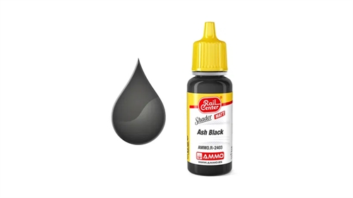 Ammo By MIG 2403 Ash Black, Matte, Shader, 17 ml