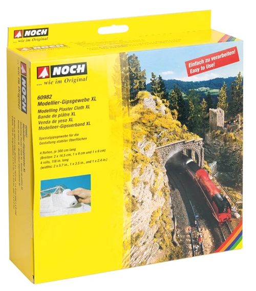 Noch 60982 Modeling plaster rolls, 4 pieces of 300 cm
