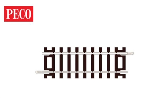 Peco ST-202 Short straight rail, 79 mm long, Code 100, H0