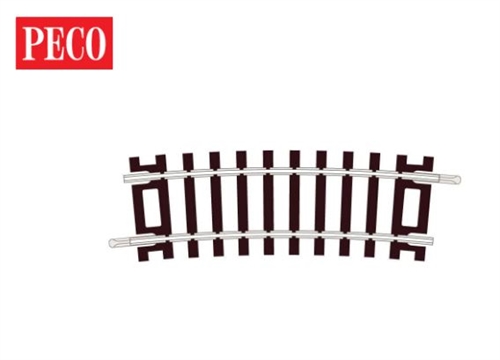 Peco ST-227 No. 2 Radius half curve, 438 mm, Code 100, H0