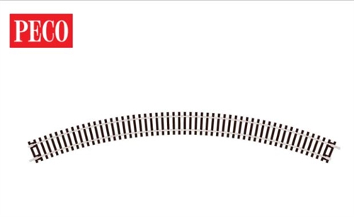 Peco ST-231 No. 3 Radius double curve, 505 mm mm, Code 100, H0