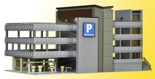 Vollmer 43804 Three-storey parking garage with built-in gas station, H0