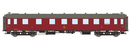 Dekas 876182 DSB AU 252 passenger car, approx. 1951-56, COMING NEW 2026